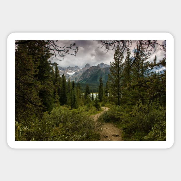 Heavy Skies Over Herbert Lake Sticker by krepsher